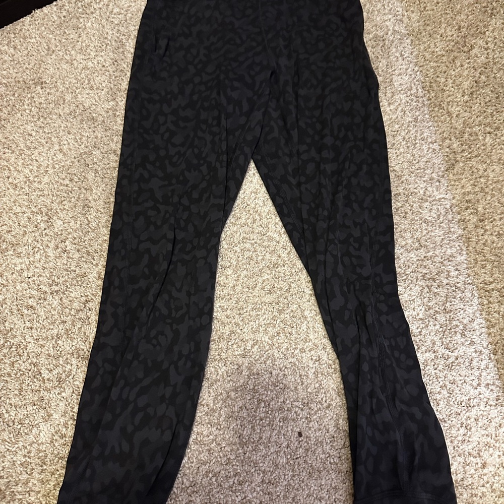 Lululemon Black Patterned Joggers